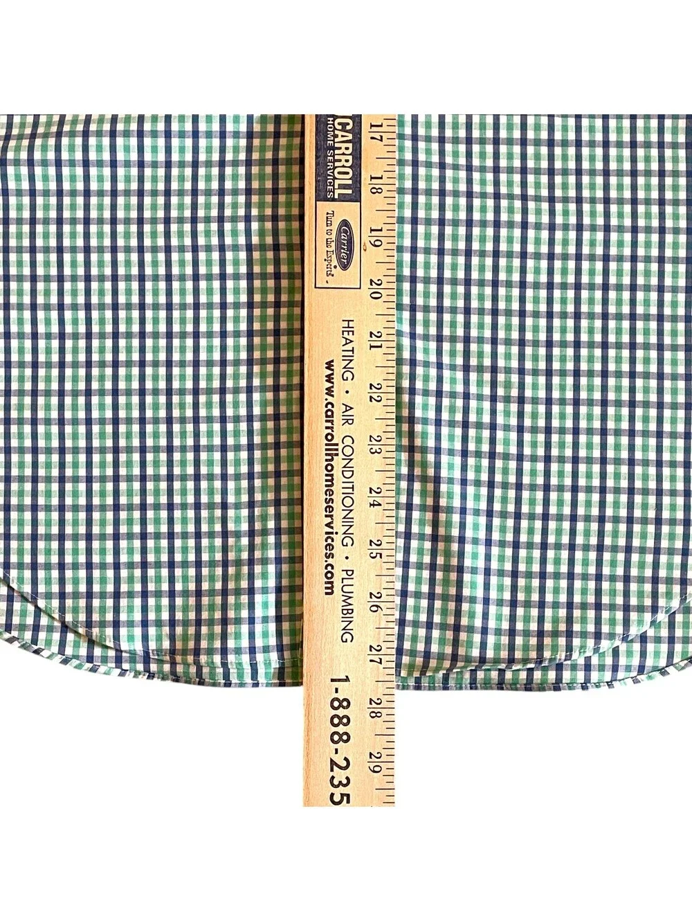 J.Crew Slim Fit Flex Plaid Dress Shirt Men's LG Blue & Green